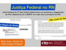 Juíza Federal determina em sentença a aplicação do piso salarial a todos os dentistas de Serra Negra do Norte e São José do Seridó