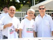 O conselheiro do CRO-RN, Eduardo Freire, o conselheiro Federal Eima Lopes e o presidente do CRO-RN, Jaldir Cortez