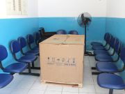 Consultório odontológico em caixa para ser instalado em unidade básica de saúde de Macau