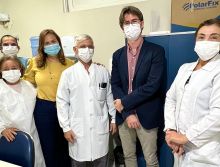 Presidente do CRO-RN e conselheiro visitam serviço de Odontologia Hospitalar do hospital Walfredo Gurgel